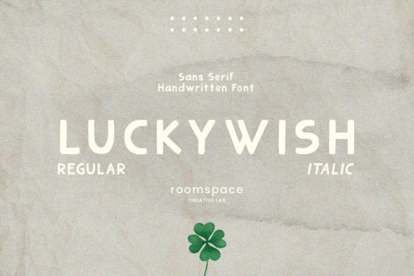 Luckywish Sans Serif Font By roomspace