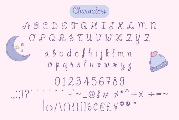Magic Lullaby Font PNG with transparent background - Preview 1