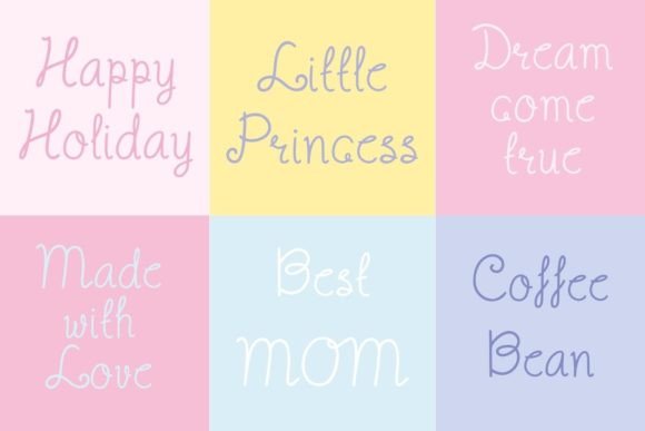 Magic Lullaby Font PNG with transparent background - Preview 2