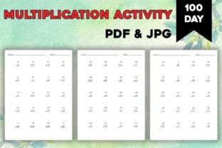 Math Multiplication Worksheets Graphic by Kdp Planet · Creative Fabrica