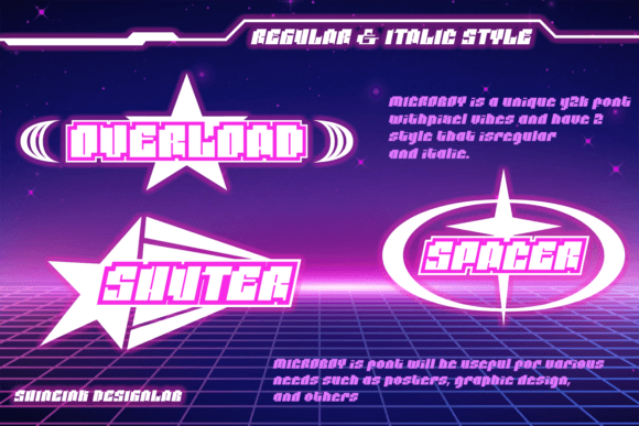 Microboy Font PNG with transparent background - Preview 1