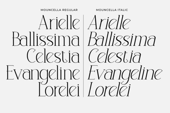 Mouncella Font PNG with transparent background - Preview 2