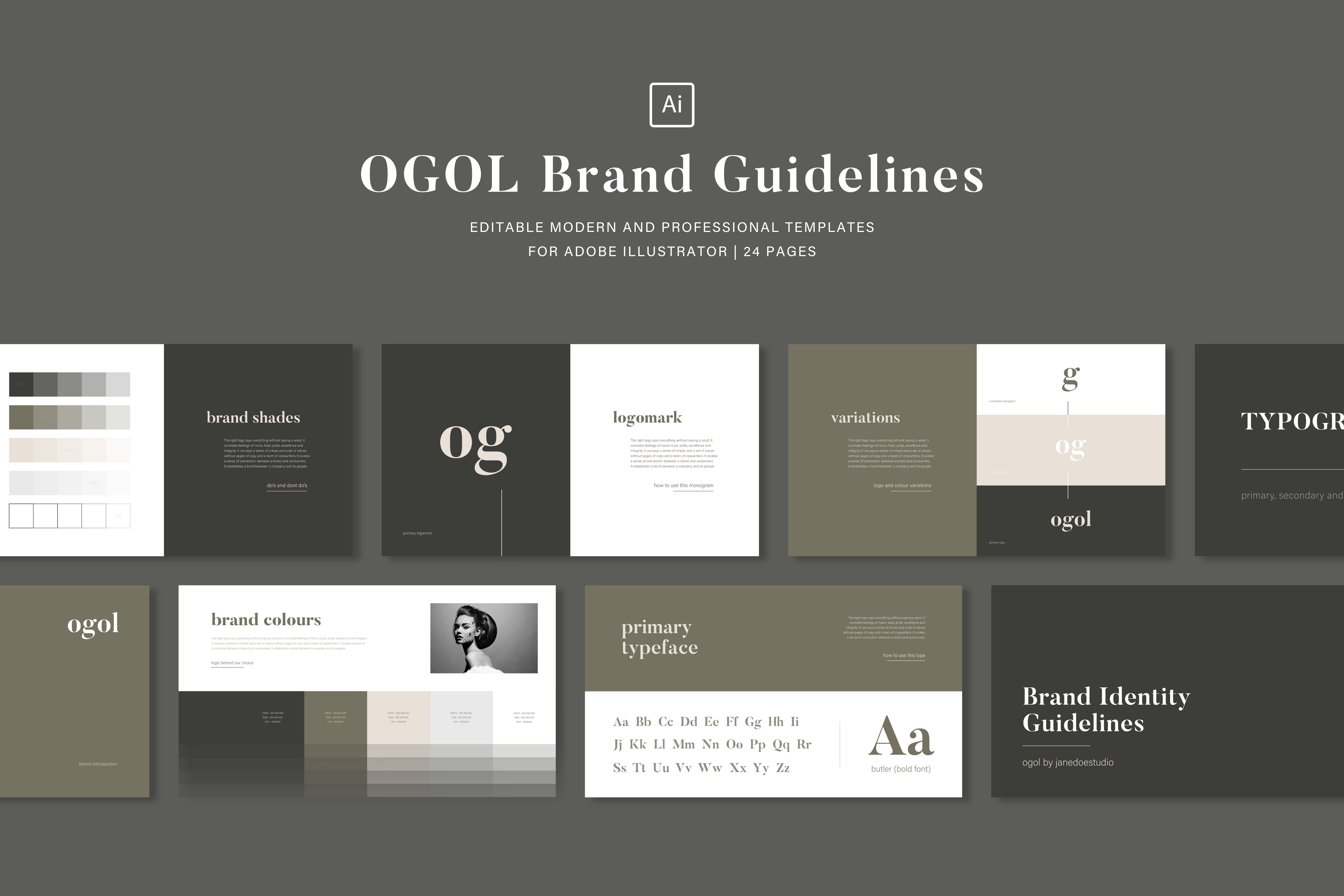 Plantilla de directrices de marca de OGOL