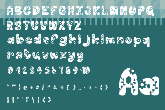Picnic Spring Font PNG with transparent background - Preview 1