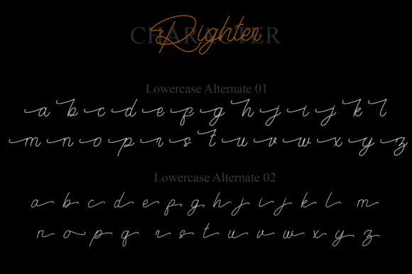 Righter Font PNG with transparent background - Preview 2