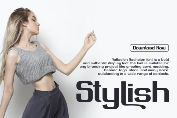 Rollasfen Nacketan Font PNG with transparent background - Preview 3