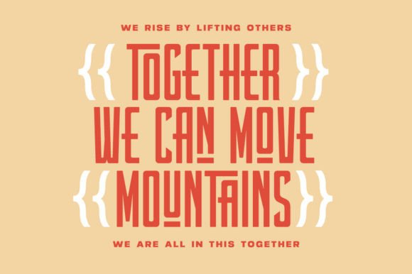 Rustic Revival Font PNG with transparent background - Preview 2