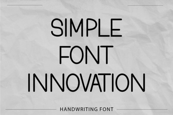 Simple Stylist Font PNG with transparent background - Preview 1