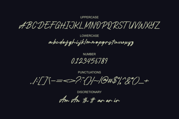 Anthera Font - Preview 1
