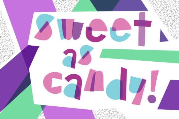Candy Cutouts Font - Preview 3
