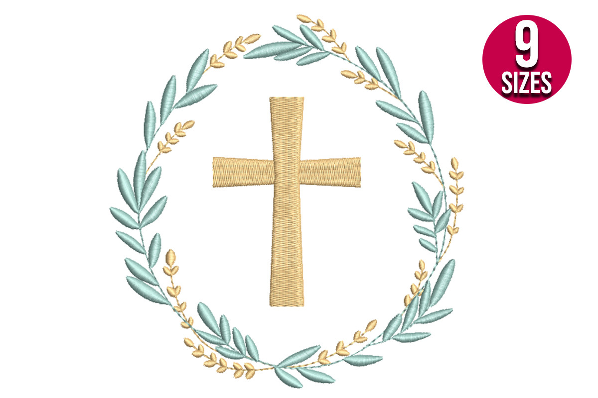Cross with Wreath