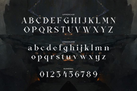 Knightes Font PNG with transparent background - Preview 1