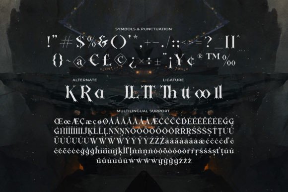 Knightes Font PNG with transparent background - Preview 2