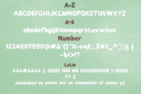 Leaf Sword Font PNG with transparent background - Preview 4