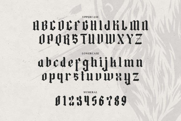 Lonemore Font PNG with transparent background - Preview 1