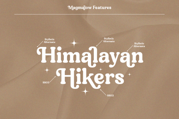 Magmalow Font PNG with transparent background - Preview 5