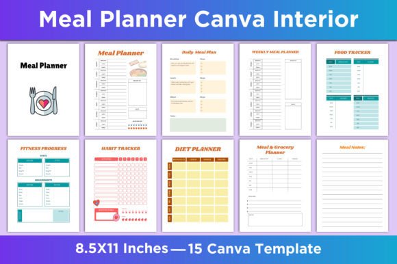 Meal Planner Canva Interior