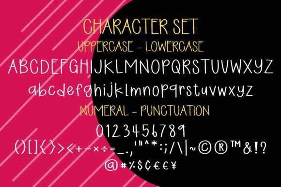 Pinky Funky Font PNG with transparent background - Preview 4