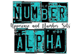 Turquoise Gem Number and Alphabets Graphic by FreeSublimations ...