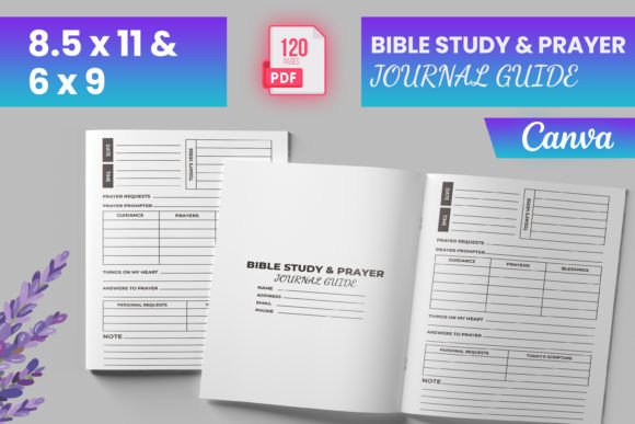 Editable Prayer Journal for Men Canva Graphic by designmela01 ...