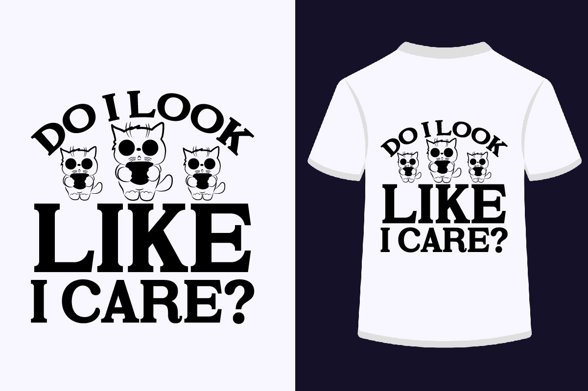 Do I Look Like I Care SVG Design Graphic by SKShagor Barmon · Creative ...