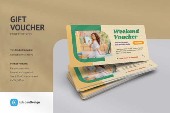 Gift Voucher PSD Templates Vol 096