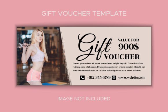 Gym and Fitness Woman Gift Voucher