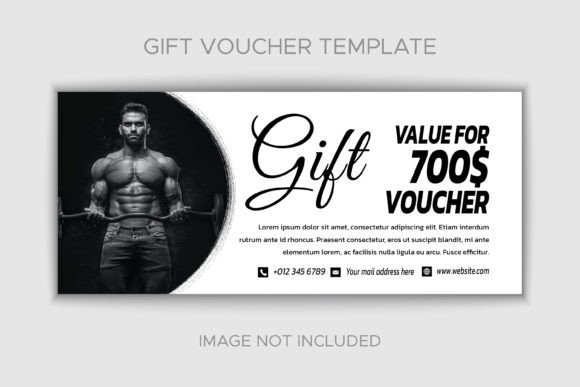 Gym Fitness Concept Gift Voucher Design