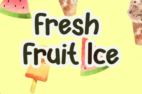 Ice Cream Font - Preview 1
