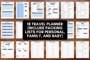 Travel Planner Template Bundle - 4 Graphic by MikuWaku · Creative Fabrica