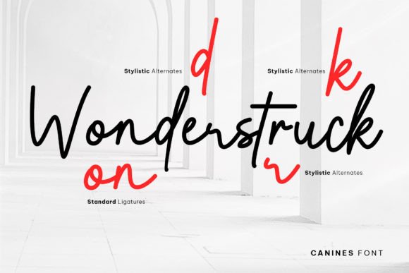Canines Font - Preview 1