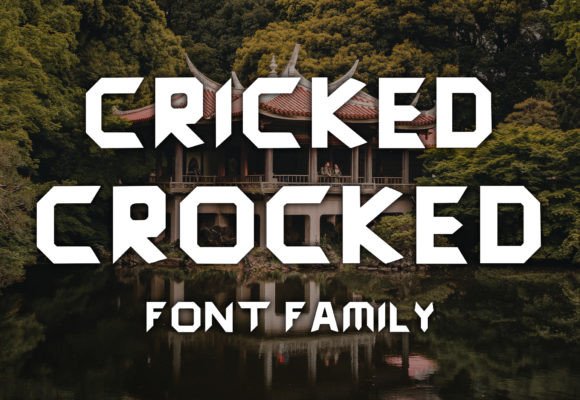 Cricked Crocked Font - Preview 1