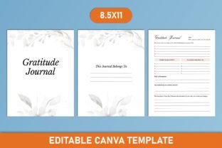 Editable Gratitude Journal Canva Graphic by Mustafiz · Creative Fabrica