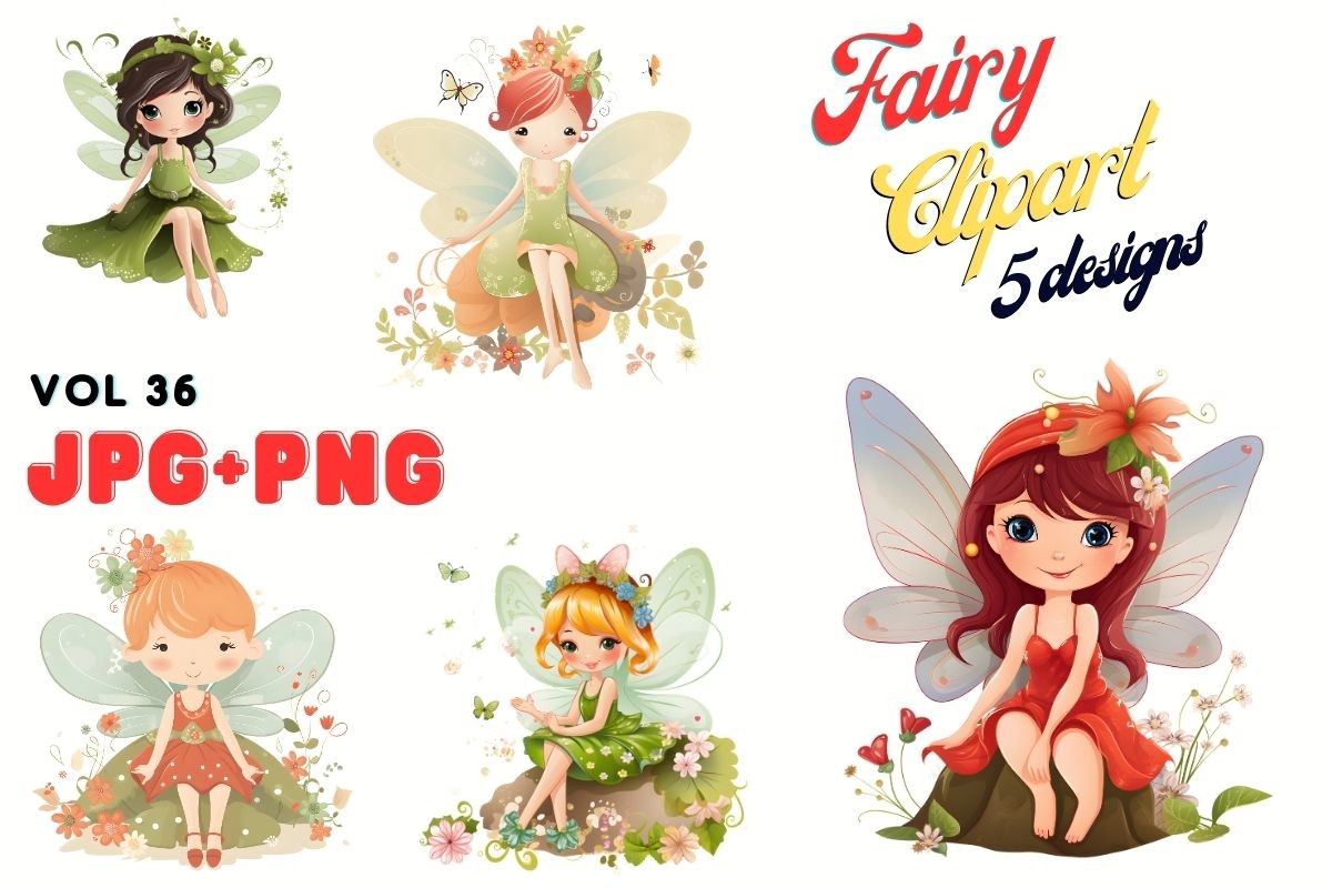 Fairyland Fun Clipart Pack Graphic by Ranya Art Studio · Creative Fabrica
