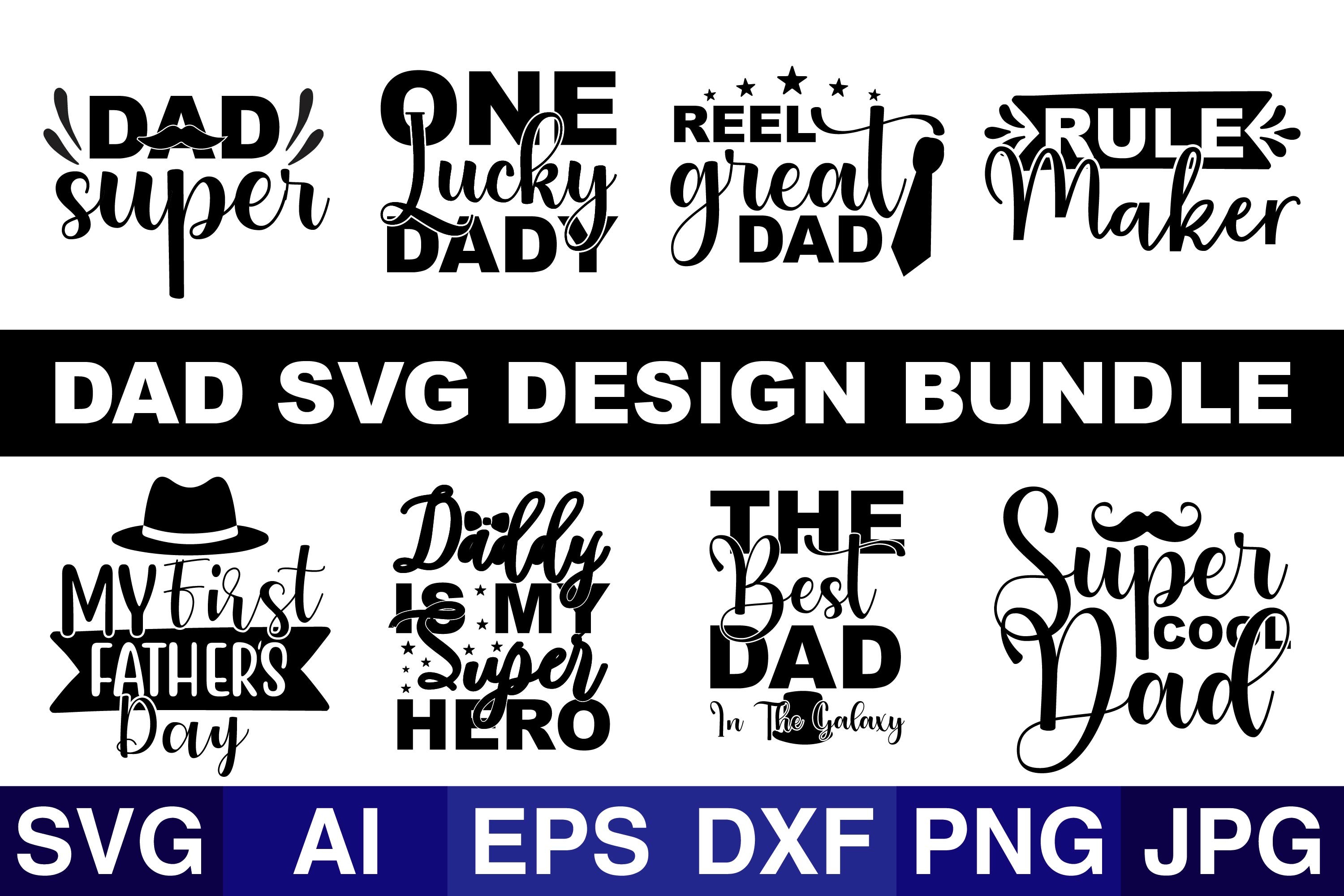 Father's Day Bundle Graphic by SVG Cut Files · Creative Fabrica