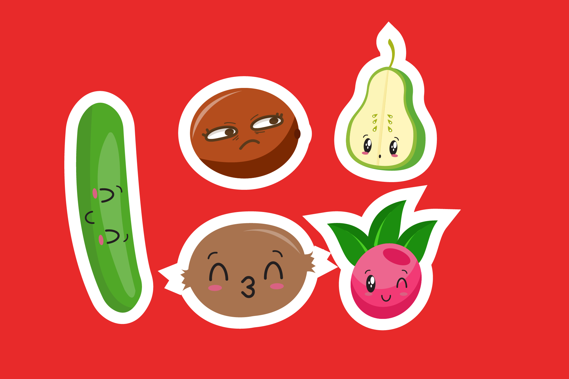 Kawaii Sticker Bundling Design Vector Graphic by asfedstudio · Creative ...