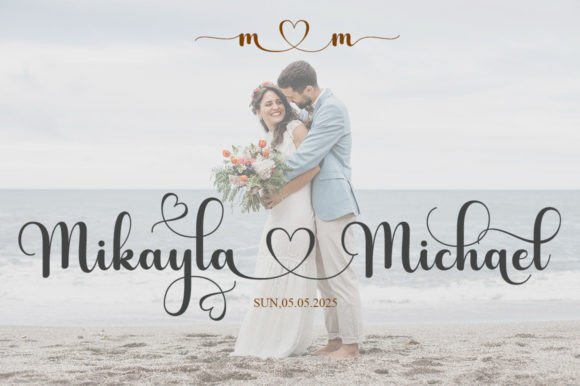 Raphaella Font PNG with transparent background - Preview 1