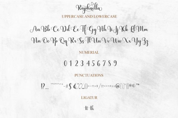 Raphaella Font PNG with transparent background - Preview 6
