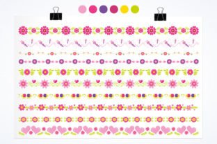 Spring Notebook Border Spring Borders Graphic by Prettygrafik · Creative Fabrica