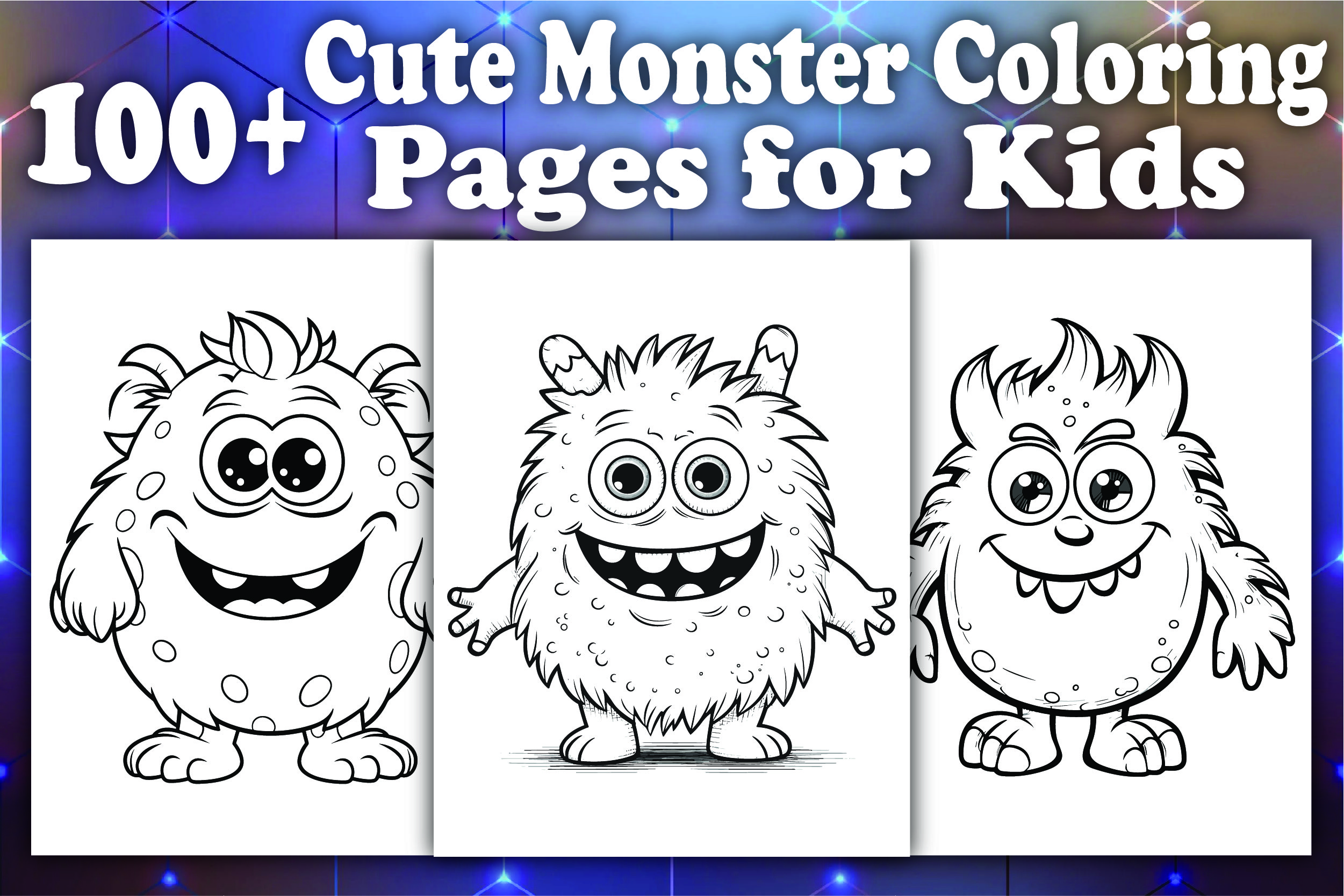 100+Cute Monster Coloring Pages for Kids