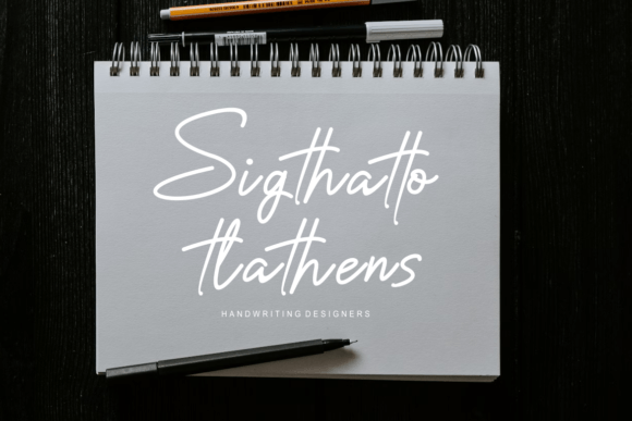 Bathalott Font PNG with transparent background - Preview 1