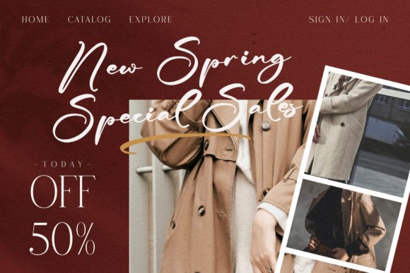 Brillytan Flemingo Font PNG with transparent background - Preview 2