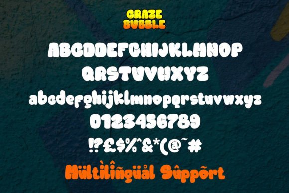 Craze Bubble Font - Preview 1
