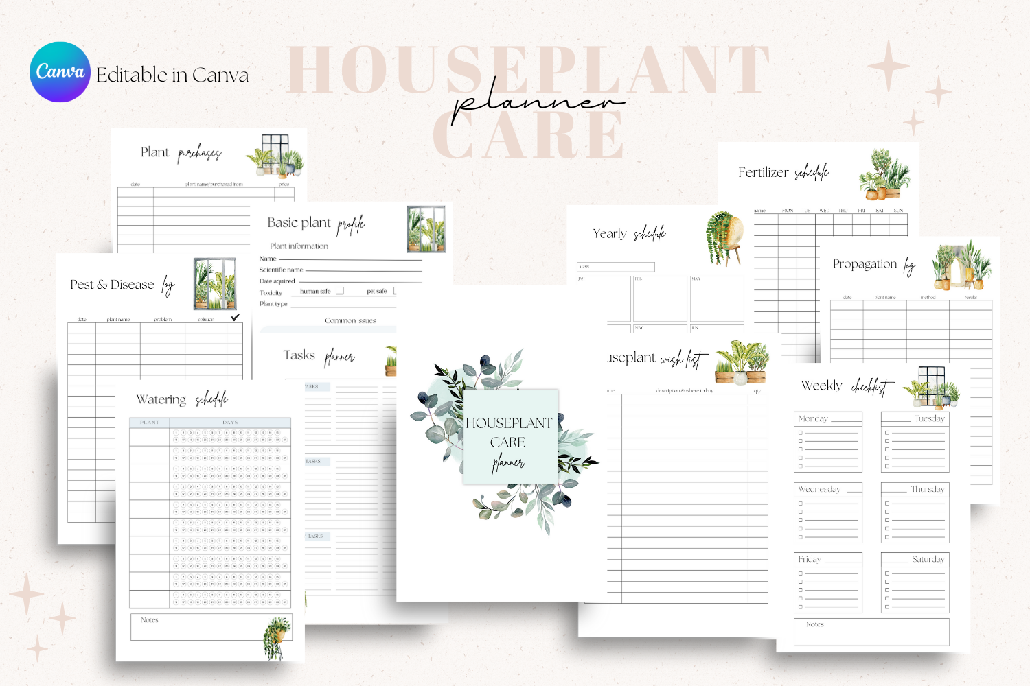 Garden Planner Bundle, Trackers Graphic by Aneta Design · Creative Fabrica