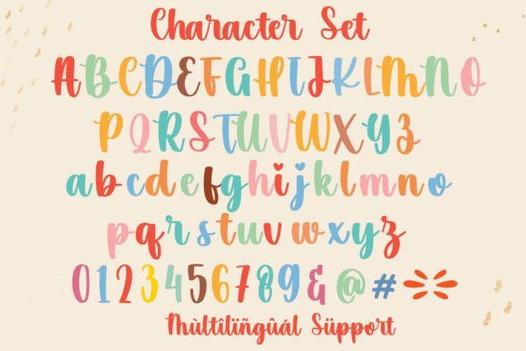 Rainfall Font PNG with transparent background - Preview 6