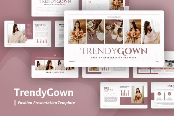 Preview of TrendyGown Fashion Presentation fashion presentation template