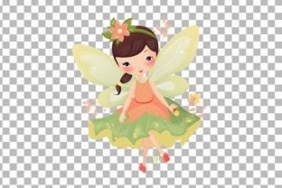 Adorable Fairy Clipart Set Graphic by Ranya Art Studio · Creative Fabrica