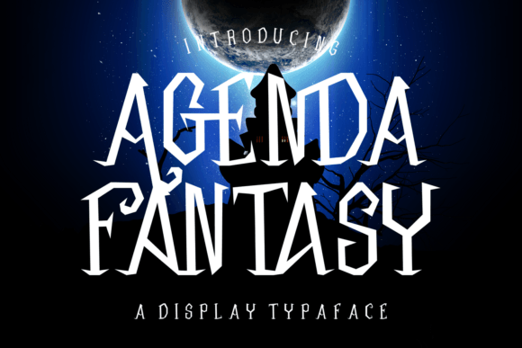 Agenda Fantasy Font PNG with transparent background - Preview 6