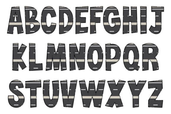 Asphalt Road Font - Preview 1