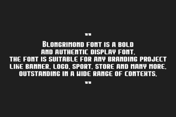 Blongrimond Font - Preview 6
